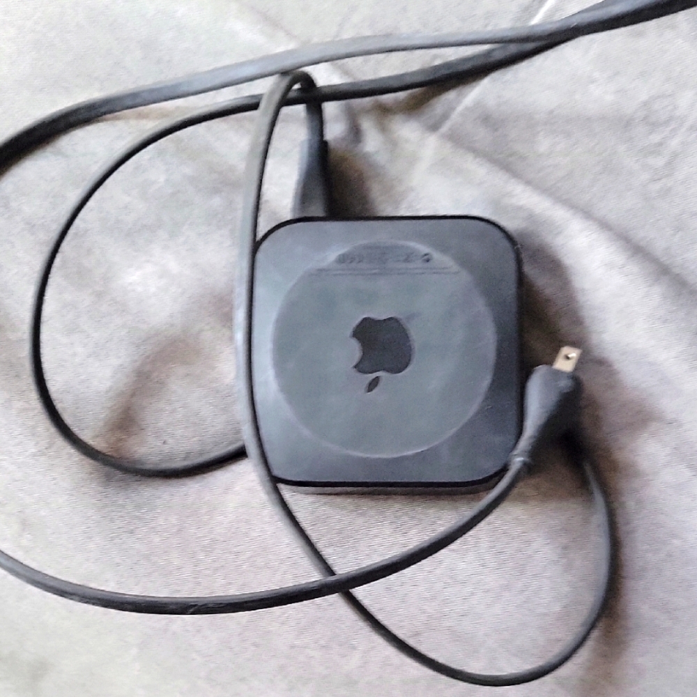 Black Apple TV W/ Charging Cable
